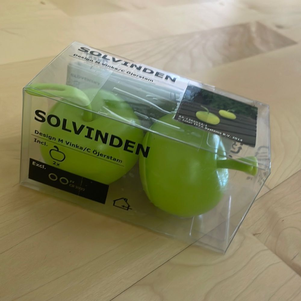 NEW. IKEA SOLVINDEN LED Green Apple Lights